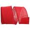 JAM Paper 2.5" x 10yd. Red Jute Wired Edge Burlap Ribbon